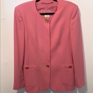 Vintage: Pink/Gold Escada Blazer Size 36